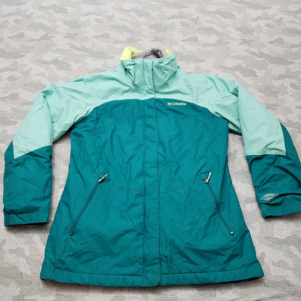 Columbia Jacket Youth XL‎ Green Omni Heat Interchange Full Zip